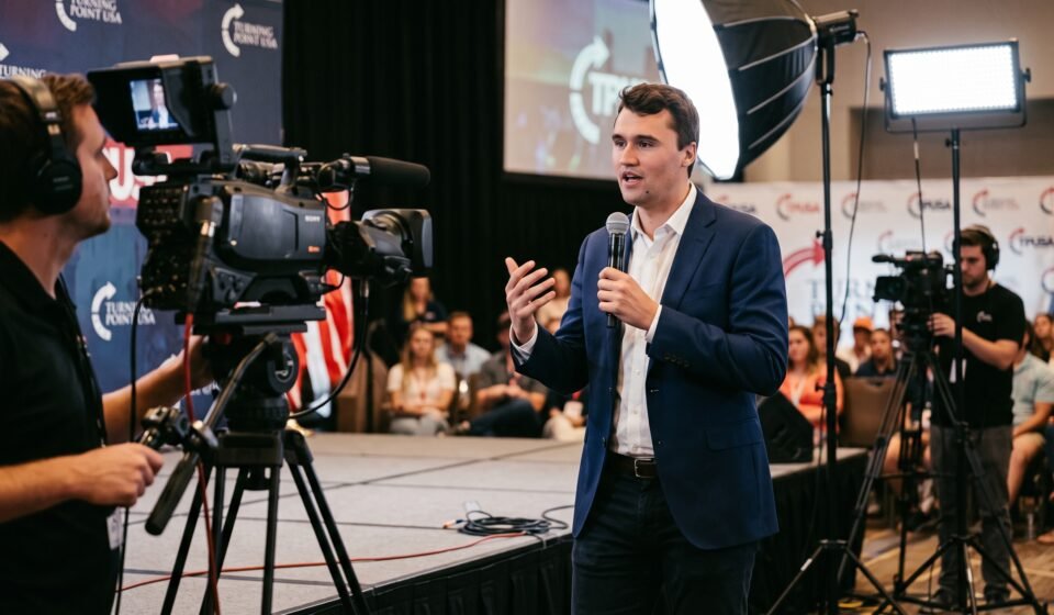 charlie kirk shot video